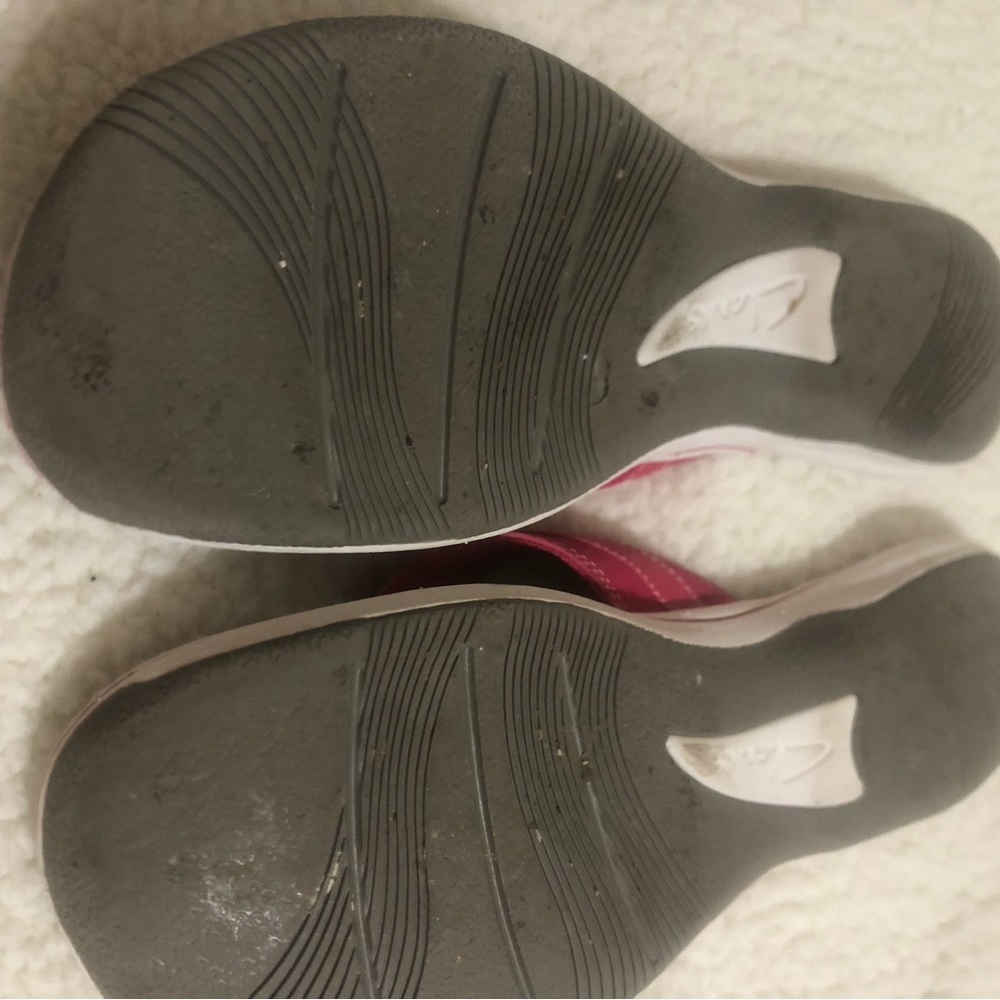 Clarks Cloudsteppers Hot Pink Sandals Size 11 - Picture 4 of 8